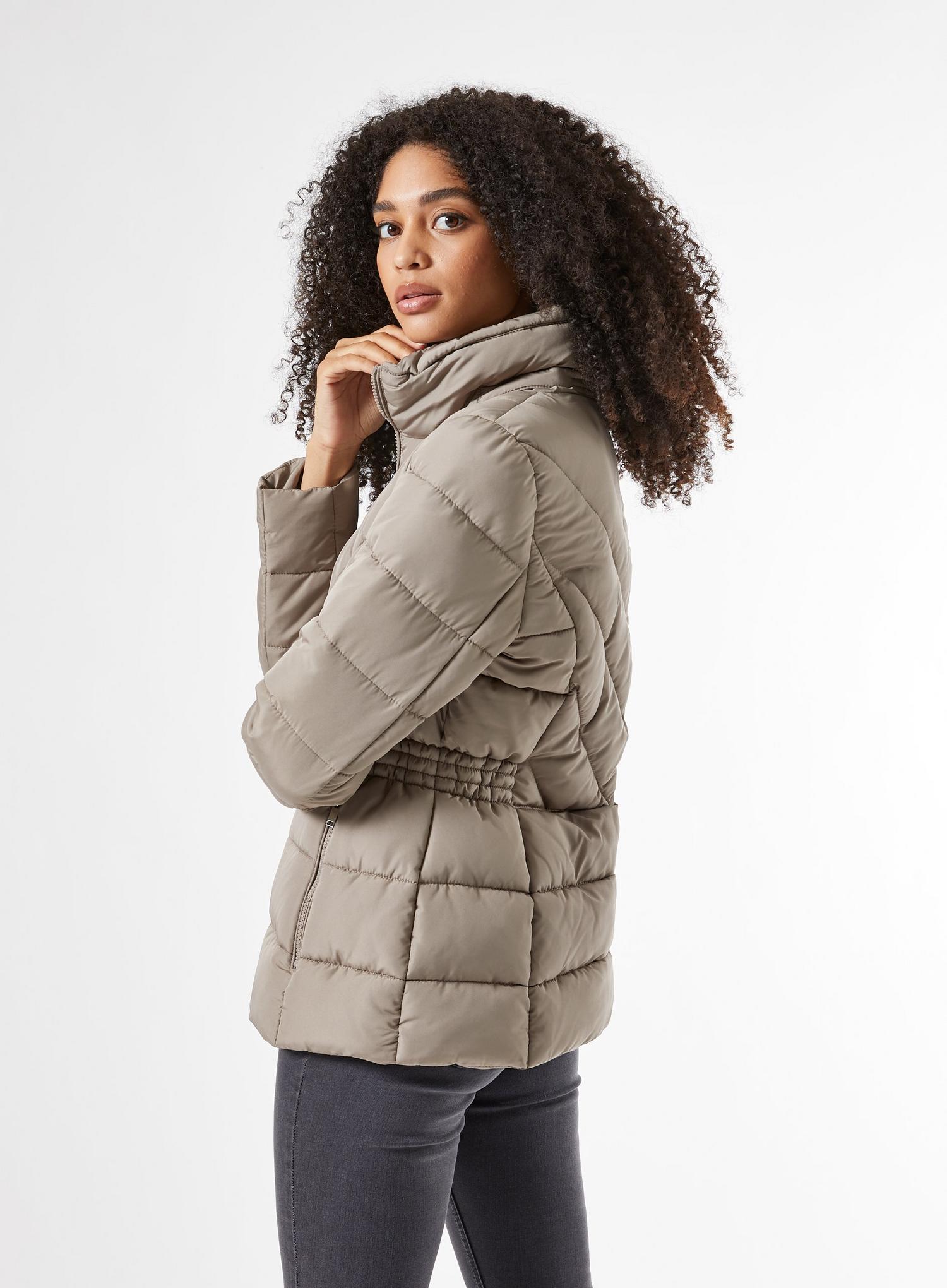 f&f short padded coat